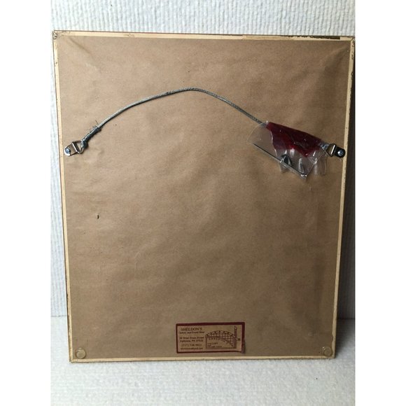 Framed 12x14 Cranston VIP Bird Fabric Panel American Goldfinch, Trapunto Art - Picture 5 of 5